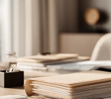 A professional and minimalistic scene representing 360x320